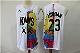 KAWS X Jordan 23 Michael Jordan White NBA Jersey,baseball caps,new era cap wholesale,wholesale hats